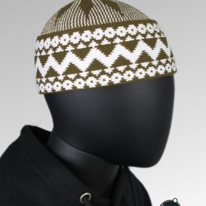 BONNET #ZIGZAG (Mocca/Blanc)