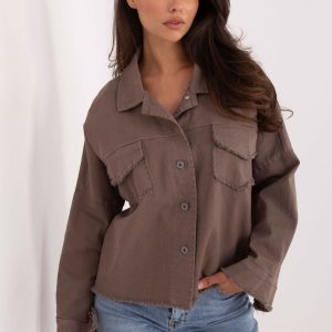 Chemise manche longue beige